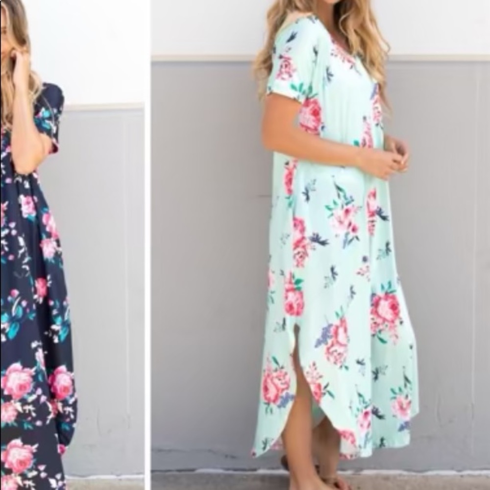 NWOT- Relaxed Floral Maxi Dress